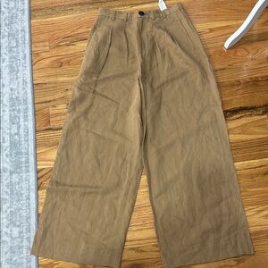 Zara Women’s Brown Wide-Leg Chinos